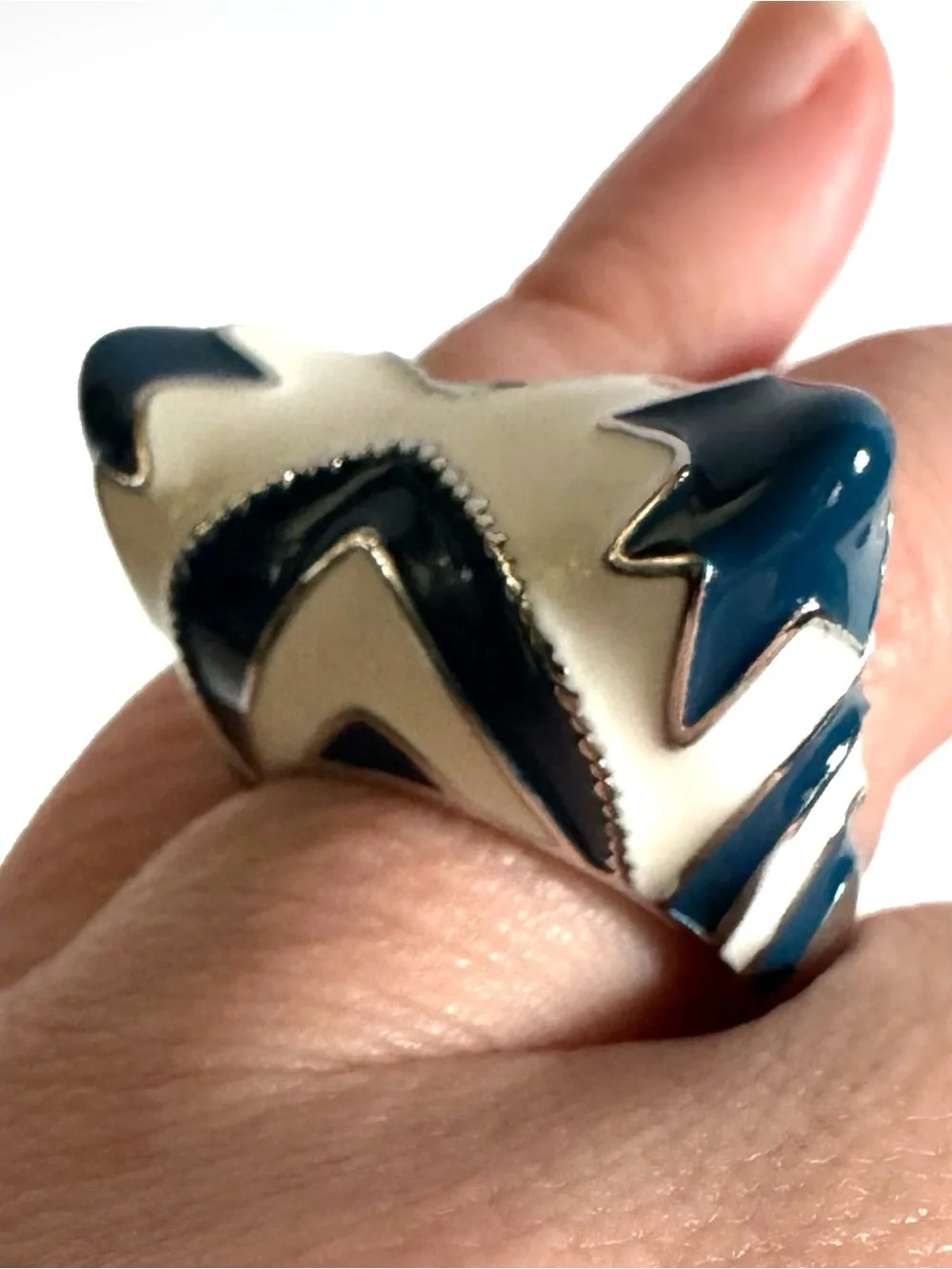 Star Wars Sterling Silver Ahsoka Lives Enamel Ring 925 Ahsoka Tano Clone Wars 8